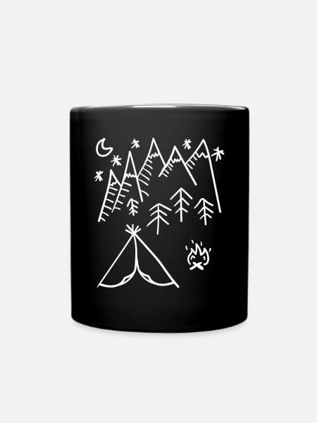 dans les montagnes - Mug uni - noir