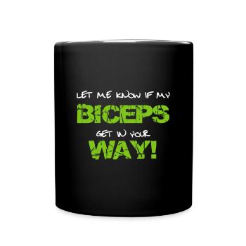 Fitness - Tasse einfarbig - Schwarz - Vorne