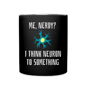 Drôle de nerd Science disant - Mug uni - noir - Devant