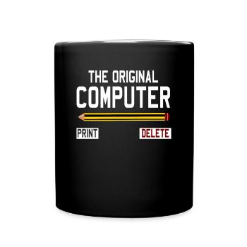 The original computer - Full Colour Mug - black - Front