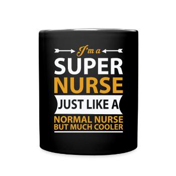 Infirmière drôle drôle cadeau super cool - Mug uni - noir - Devant