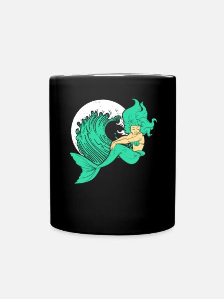 Mermaid mermaid mermaid fairy tale - Full Colour Mug - black