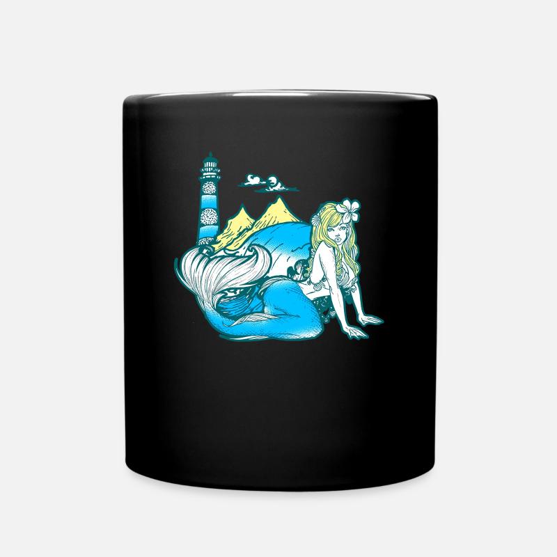Sirène sirène sirène conte de fées - Mug uni - noir
