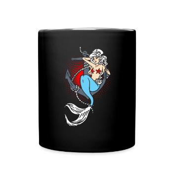 Sirène sirène sirène conte de fées - Mug uni - noir - Devant