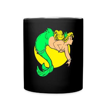 Sirène sirène sirène conte de fées - Mug uni - noir - Devant