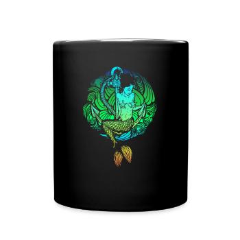 Sirène sirène sirène conte de fées - Mug uni - noir - Devant