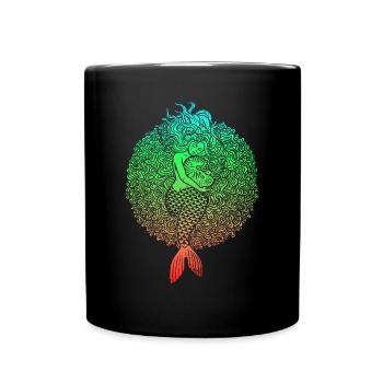 Sirène sirène sirène conte de fées - Mug uni - noir - Devant