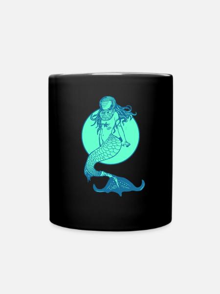 Mermaid mermaid mermaid fairy tale - Full Colour Mug - black
