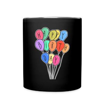 Kinder Geburtstag Shirt - Tasse einfarbig - Schwarz - Vorne
