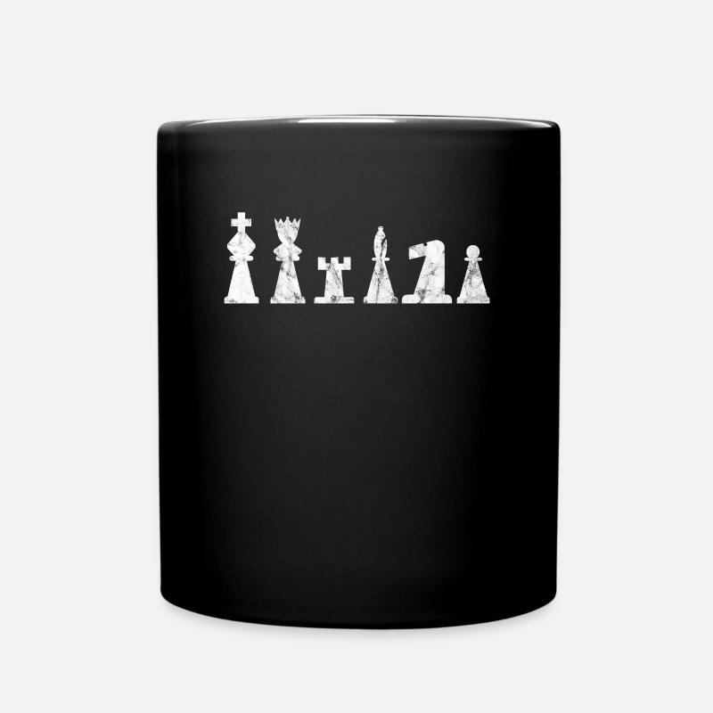 Schach - Tasse einfarbig - Schwarz