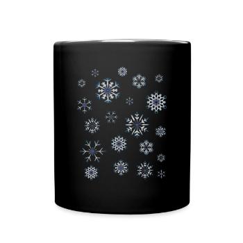 Winter - Tasse einfarbig - Schwarz - Vorne