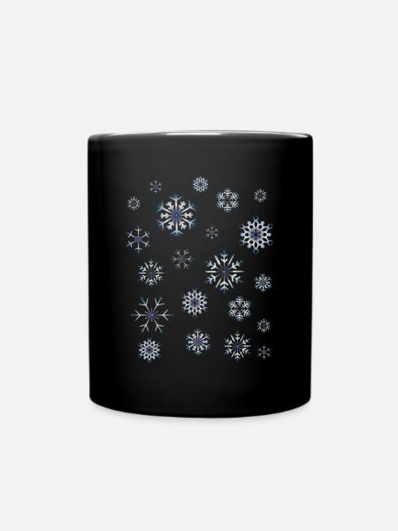 Winter - Tasse einfarbig - Schwarz