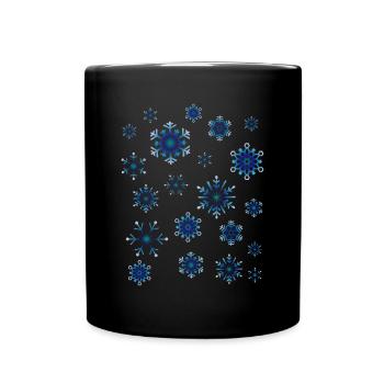 Winter - Tasse einfarbig - Schwarz - Vorne