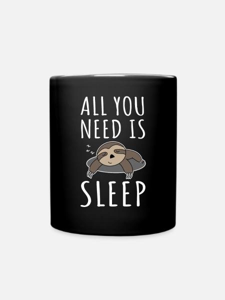sloth - Full Colour Mug - black