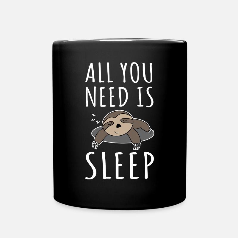 sloth - Full Colour Mug - black
