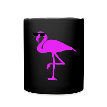 Thug Flamingo Sunglasses Colorful Gifts - Full Colour Mug - black - Front