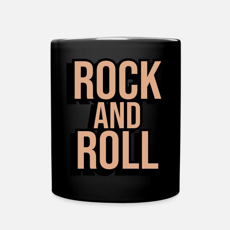 Rock and Roll Design - Mug uni - noir