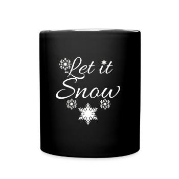 Winter - Tasse einfarbig - Schwarz - Vorne