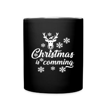 Winter - Tasse einfarbig - Schwarz - Vorne