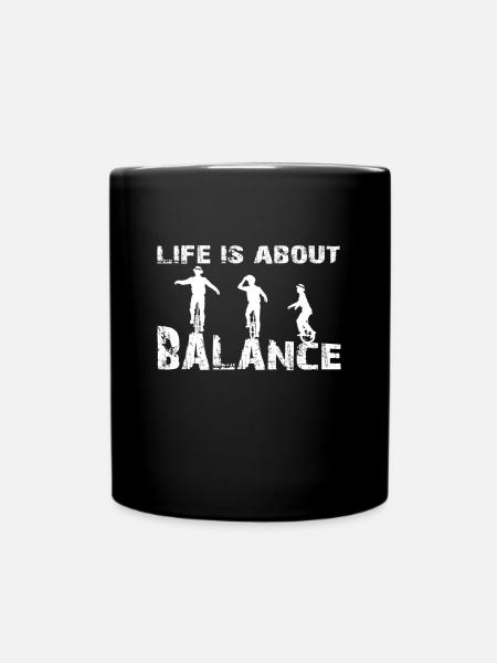 monocycle - Mug uni - noir