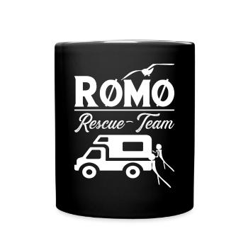 Röm Rescue Team - Tasse einfarbig - Schwarz - Vorne