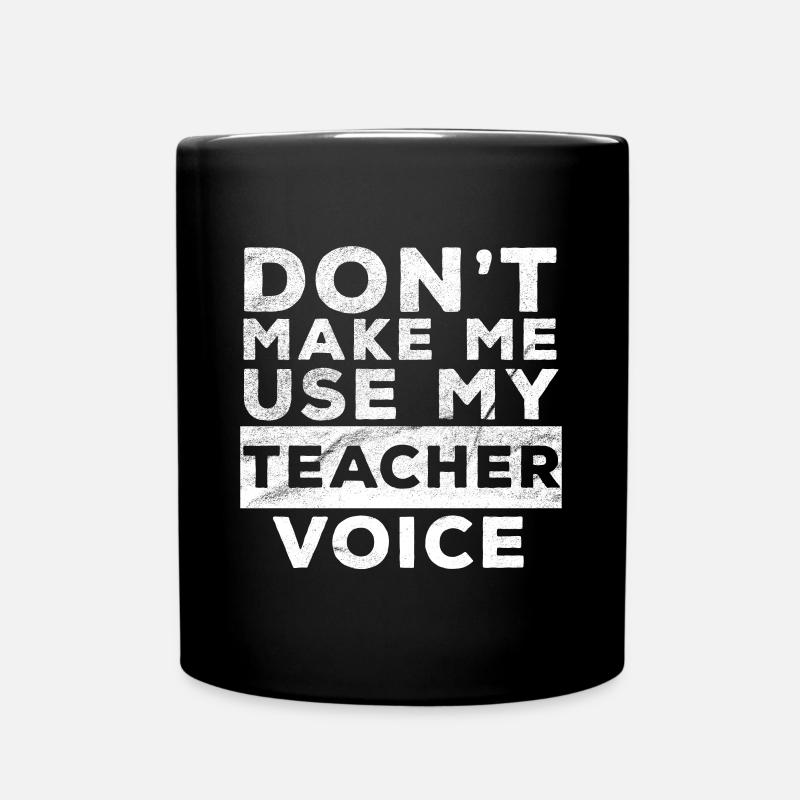 Teacher voice - Full Colour Mug - black