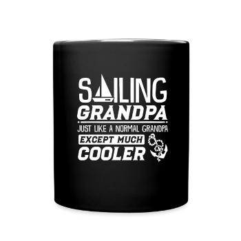 navigation à voile - Mug uni - noir - Devant