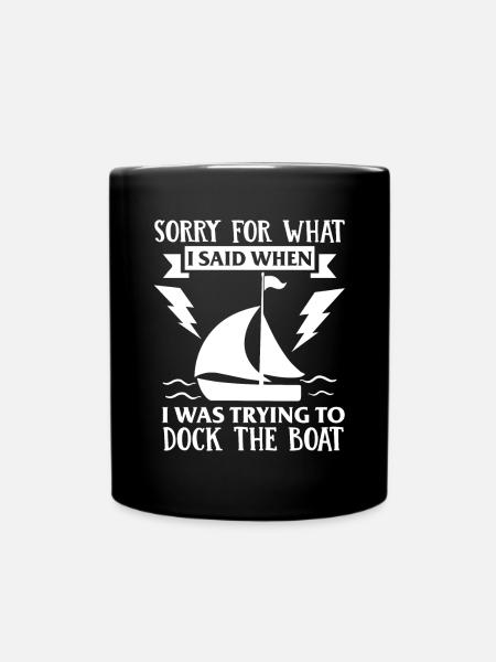 sailing - Full Colour Mug - black