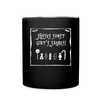 Trick or treat - Full Colour Mug - black - Front