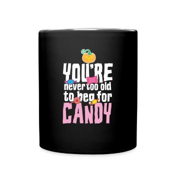 Bonbons d'Halloween - Mug uni - noir - Devant