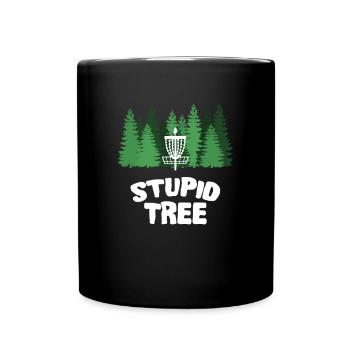 Discgolf Stupid Tree Disc Golf - Tasse einfarbig - Schwarz - Vorne