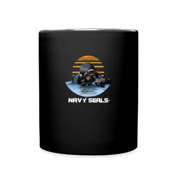 Navy Seals Rescue Diver - Tasse einfarbig - Schwarz - Vorne