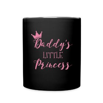 Daddy's Little Princess Baby Bodysuit Gift - Full Colour Mug - black - Front