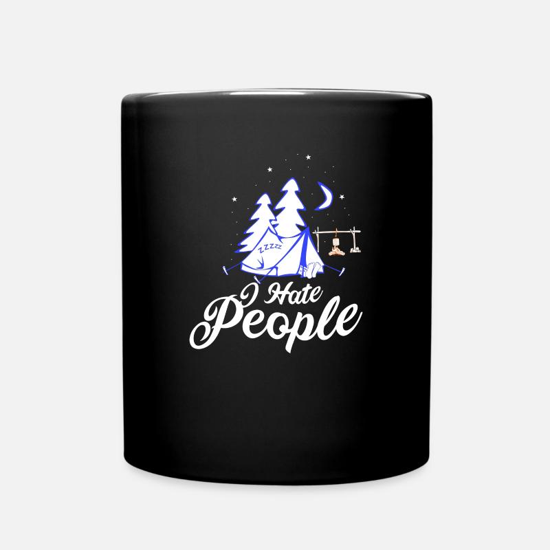 Je déteste les gens - Nature Camping Outdoor - Mug uni - noir
