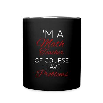 Mathematik - Tasse einfarbig - Schwarz - Vorne
