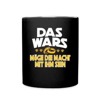 Junggesellenabschied Das Wars - Tasse einfarbig - Schwarz - Vorne