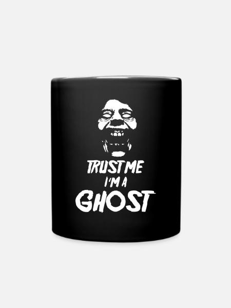 Trust me i am ghost halloween gift - Full Colour Mug - black