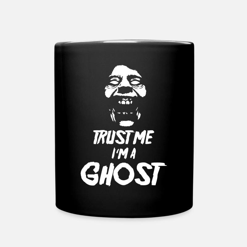 Trust me i am ghost halloween gift - Full Colour Mug - black