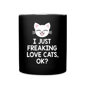 chat - Mug uni - noir - Devant