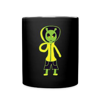 Alien - Tasse einfarbig - Schwarz - Vorne