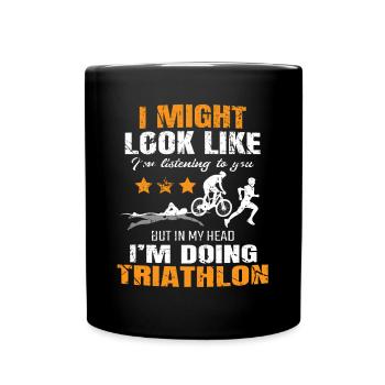 Triathlon - Full Colour Mug - black - Front