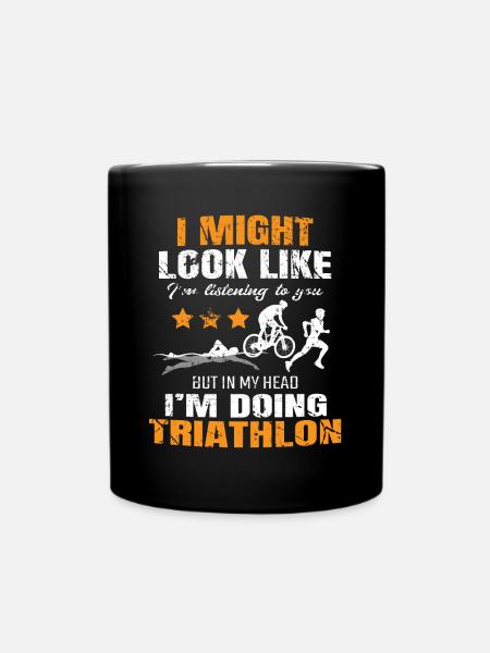Triathlon - Mug uni - noir