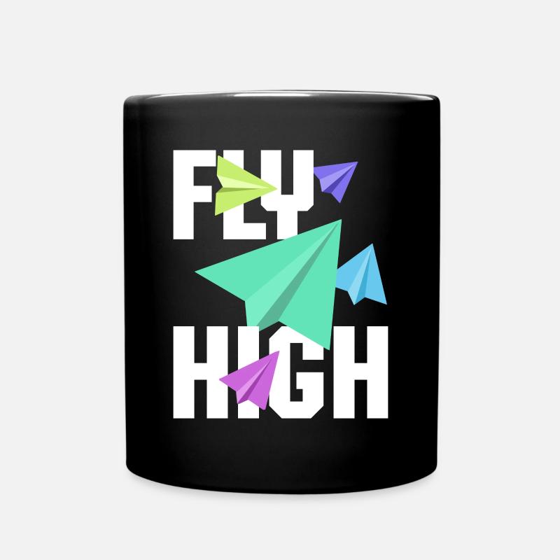 Fly High - Tasse einfarbig - Schwarz