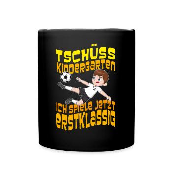 Bye Nursery Je joue maintenant en première classe - Mug uni - noir - Devant