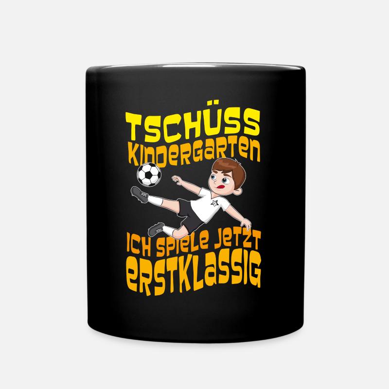 Tschüss Kindergarten Ich Spiele Jetzt Erstklassig - Tasse einfarbig - Schwarz