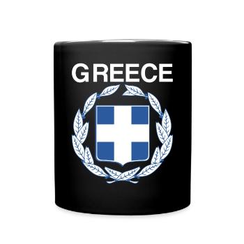 Armoiries de la grèce - Mug uni - noir - Devant