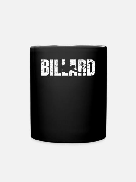 Billard - Tasse einfarbig - Schwarz