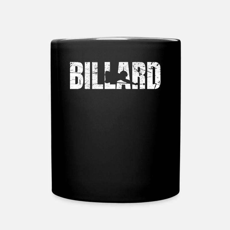 Billard - Tasse einfarbig - Schwarz