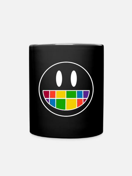 Smiley - Mug uni - noir