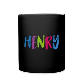 Henry T-shirt nom enfant cadeau d’anniversaire - Mug uni - noir - Devant